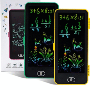 Magical Unique Pencil Box with LCD Screen Writing Pen with Erase Button and Birthday Party Return Gift, Pencil Box for Kids (Random Color)